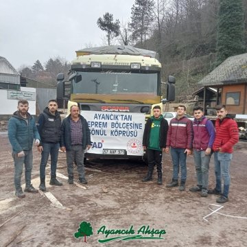 Afet Bölgesine Isınma Desteği | Ayancık Ahşap | Bio Pellet - Lambri - Yalı Baskı